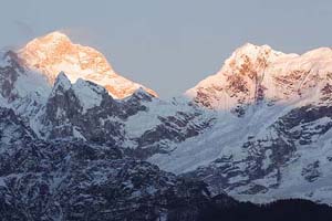 Manaslu at sunset